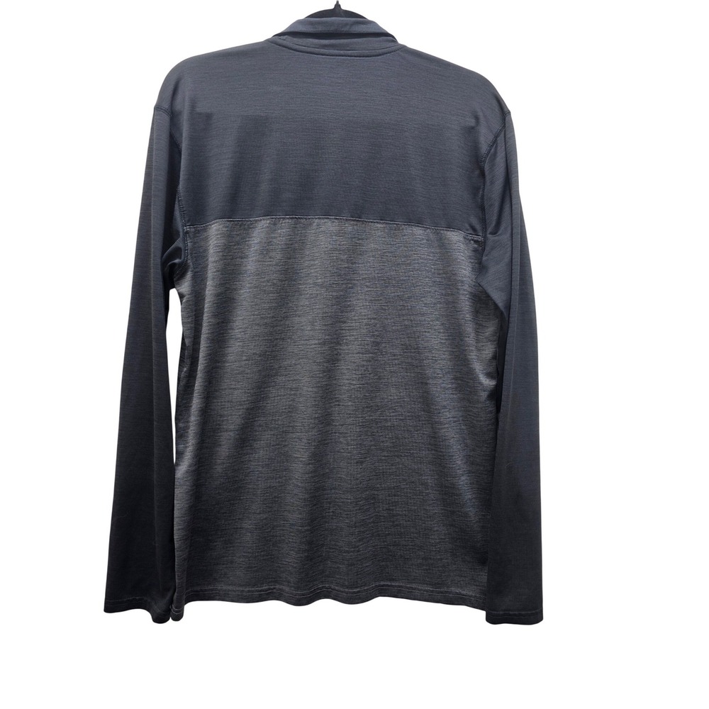 Old Navy Active Mens Go-Dry Quarter Zip Pullover Grey Size M Long Sleeve - Picture 2 of 7
